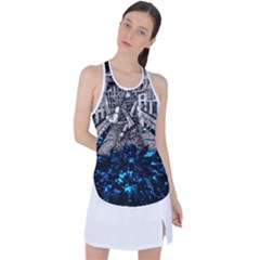 Movie Racer Back Mesh Tank Top by Sparkle