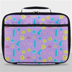 Arcade Dreams Lilac Full Print Lunch Bag by thePastelAbomination