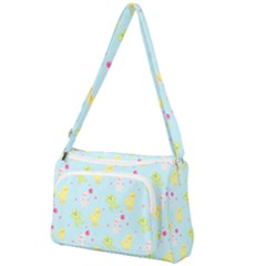 My Adventure Blue Front Pocket Crossbody Bag by thePastelAbomination