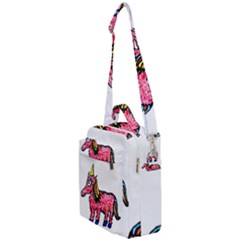 Unicorn Sketchy Style Drawing Crossbody Day Bag by dflcprintsclothing