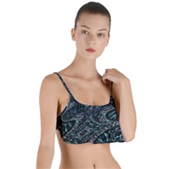 Emerald Distortion Layered Top Bikini Top  by MRNStudios