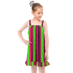 Warped Stripy Dots Kids  Overall Dress by essentialimage365