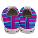 Warped Stripy Dots Women s Low Top Canvas Sneakers View4