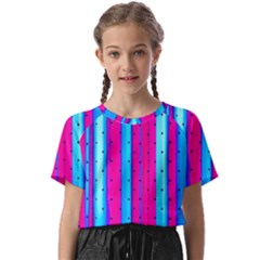 Warped Stripy Dots Kids  Basic Tee by essentialimage365