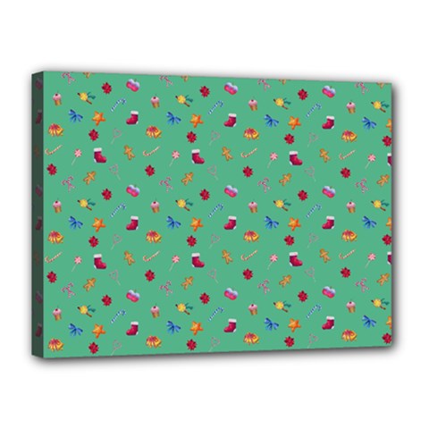 Christmas Elements For The Holiday Canvas 16  X 12  (stretched) by SychEva