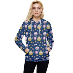 Autumn Pumpkins Women s Lightweight Drawstring Hoodie by SychEva