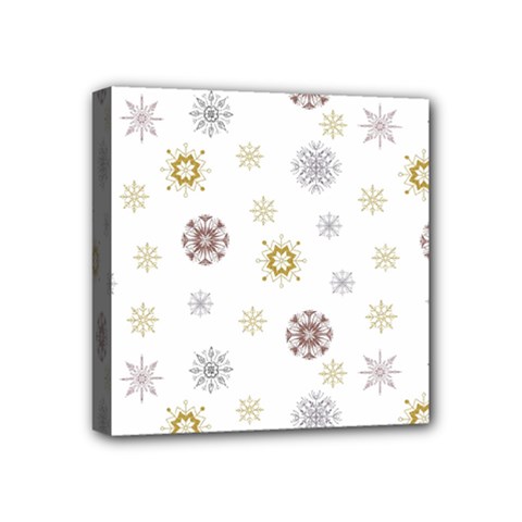 Magic Snowflakes Mini Canvas 4  X 4  (stretched) by SychEva