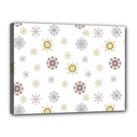 Magic Snowflakes Canvas 16  X 12  (stretched) by SychEva