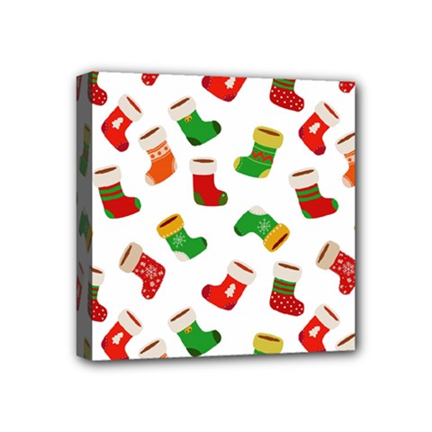 Christmas Socks  Mini Canvas 4  X 4  (stretched) by SychEva
