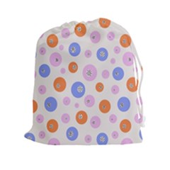 Colorful Balls Drawstring Pouch (2xl) by SychEva