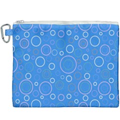Circles Canvas Cosmetic Bag (xxxl) by SychEva