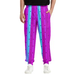 Warped Stripy Dots Men s Elastic Waist Pants by essentialimage365
