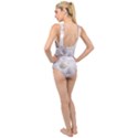 Illusion Waves Cross Front Low Back Swimsuit View2
