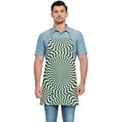 Illusion Waves Pattern Kitchen Apron by Sparkle