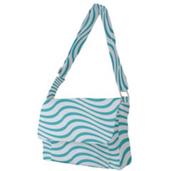 Beach Waves Full Print Messenger Bag (s) by Sparkle