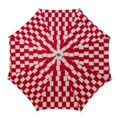 Illusion Waves Pattern Golf Umbrellas by Sparkle