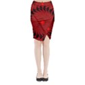 Illusion Waves Pattern Midi Wrap Pencil Skirt View1