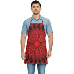 Illusion Waves Pattern Kitchen Apron by Sparkle