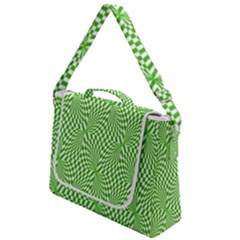 Illusion Waves Pattern Box Up Messenger Bag by Sparkle