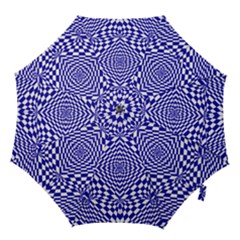 Illusion Waves Pattern Hook Handle Umbrellas (medium) by Sparkle
