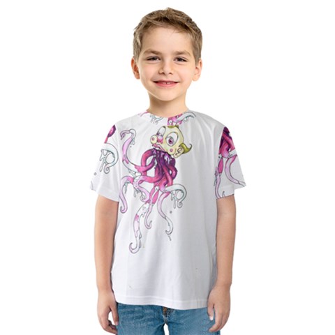 Carnie Squid Kids  Sport Mesh Tee by Limerence