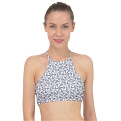 Geometric City Racer Front Bikini Top by SychEva