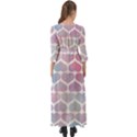 Multicolored Hearts Button Up Boho Maxi Dress View2