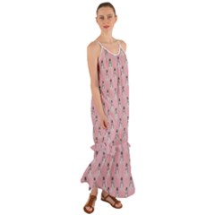 Cute Husky Cami Maxi Ruffle Chiffon Dress by SychEva
