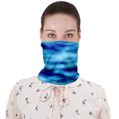 Blue Waves Abstract Series No4 Face Covering Bandana (adult) by DimitriosArt