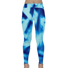 Blue Abstract 2 Classic Yoga Leggings by DimitriosArt