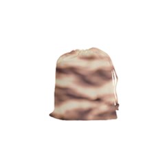 Pink  Waves Abstract Series No6 Drawstring Pouch (xs) by DimitriosArt