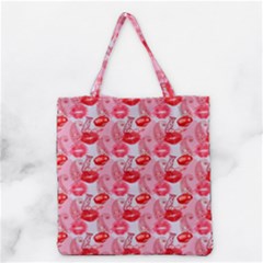 Rose Lips Grocery Tote Bag by Sparkle