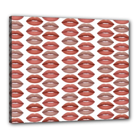 Beautylips Canvas 24  X 20  (stretched) by Sparkle
