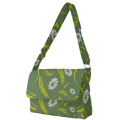Folk Flowers Print Floral Pattern Ethnic Art Full Print Messenger Bag (l) by Eskimos