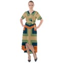 Abstract pattern geometric backgrounds   Front Wrap High Low Dress View1