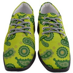 Floral Pattern Paisley Style Paisley Print  Doodle Background Women Heeled Oxford Shoes by Eskimos