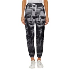 Bw Creepy Fantasy Scene Artwork Cropped Drawstring Pants by dflcprintsclothing