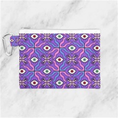 Abstract Illustration With Eyes Canvas Cosmetic Bag (medium) by SychEva