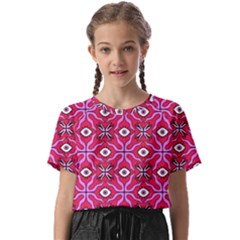 Abstract Illustration With Eyes Kids  Basic Tee by SychEva