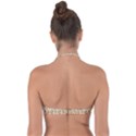 Festive Champagne Halter Bandeau Bikini Top View2