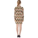 Champagne For The Holiday V-neck Bodycon Long Sleeve Dress View2
