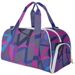 3d Lovely Geo Lines Burner Gym Duffel Bag by Uniqued