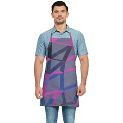 3d Lovely Geo Lines Kitchen Apron by Uniqued