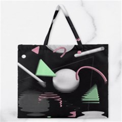 Digitalart Zipper Large Tote Bag by Sparkle