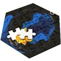Digital Illusion Wooden Puzzle Hexagon View3