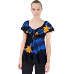 Digital Illusion Lace Front Dolly Top by Sparkle