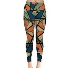 Abstract Pattern Geometric Backgrounds   Inside Out Leggings by Eskimos