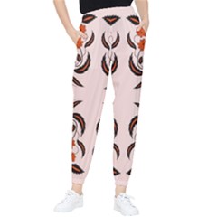 Floral Folk Damask Pattern  Tapered Pants by Eskimos
