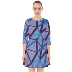 3d Lovely Geo Lines 2 Smock Dress by Uniqued