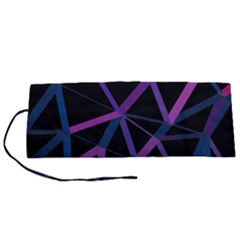 3d Lovely Geo Lines  V Roll Up Canvas Pencil Holder (s) by Uniqued